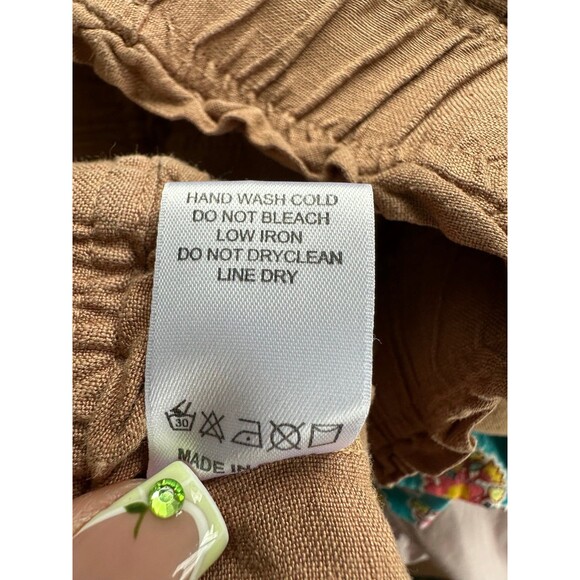 Cookies Clothing Co. Hawaii Linen Blend Large Elastic Waistband Pull On Shorts S - Picture 7 of 7